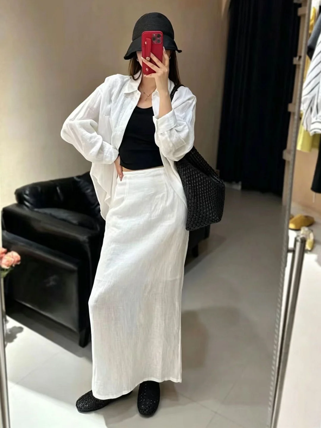 White Long Sleeve Shirt Women's Casual High Waist Skirt Fashion Set Summer Commute Style Regular Length High Sun Protection
White Long Sleeve Shirt Women's Casual High Waist Skirt Fashion Set Summer Commute Style Regular Length High Sun Protection