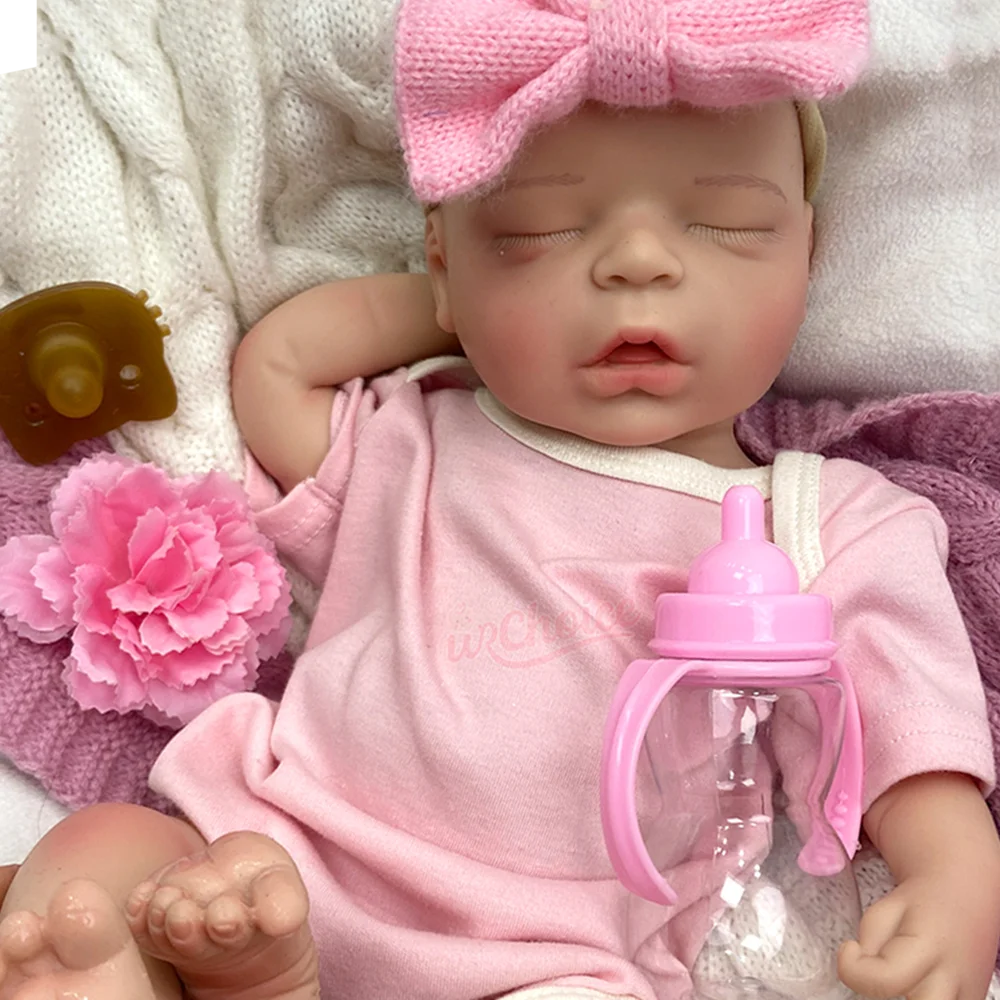 Squishy 18" Handmade Full Body Silicone Reborn Baby Doll Solid Flexible 3D Skin Tone Baby Realistic Newborn Girl Doll Toys Gift
Squishy 18" Handmade Full Body Silicone Reborn Baby Doll Solid Flexible 3D Skin Tone Baby Realistic Newborn Girl Doll Toys Gift