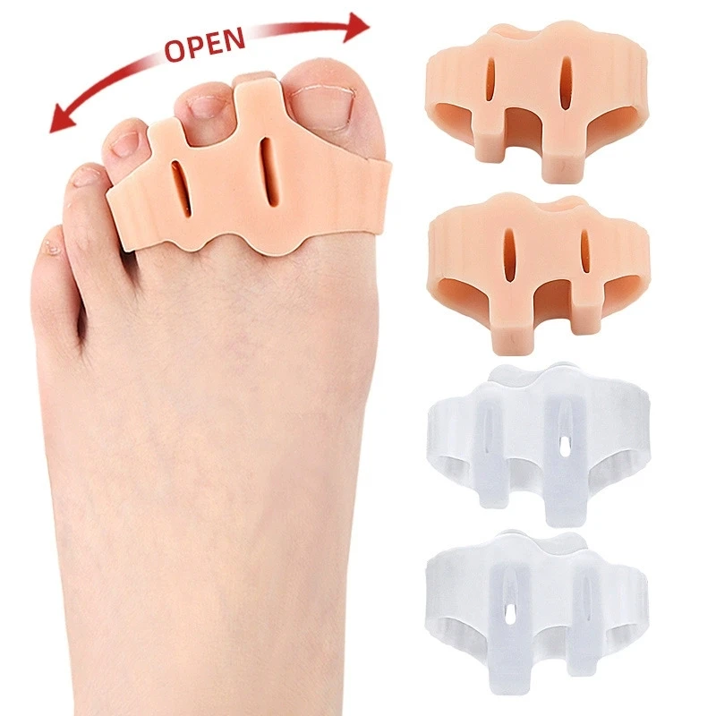 1/2/5Pairs Professional Gel Toe Spacers for Bunions Silicone Toes Finger Separator 3 Holes Hallux Valgus Corrector Foot Care
1/2/5Pairs Professional Gel Toe Spacers for Bunions Silicone Toes Finger Separator 3 Holes Hallux Valgus Corrector Foot Care