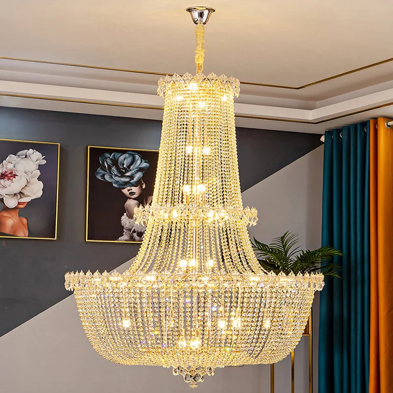 Luxury Crystal Villa Attic Pendant Ceiling Light Fixture Modern Ceiling Chandelier Lights Decoration Living Room Żyrandol Lustre
Luxury Crystal Villa Attic Pendant Ceiling Light Fixture Modern Ceiling Chandelier Lights Decoration Living Room Żyrandol Lustre