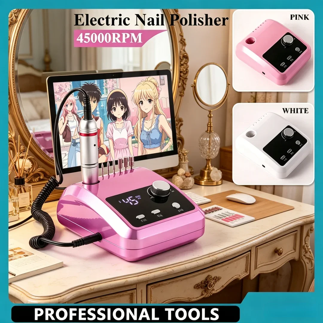 Opulent 45000RPM Nail Drill Machine Bits Elite Electric Nails Grinder File for Gel Nails Trimming For Private Manicure Studio
Opulent 45000RPM Nail Drill Machine Bits Elite Electric Nails Grinder File for Gel Nails Trimming For Private Manicure Studio