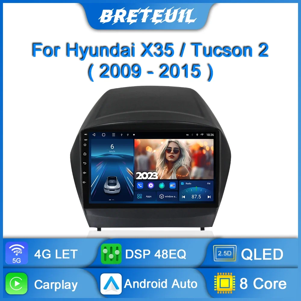 Car Radio For Hyundai IX35 Tucson 2 2009 - 2015 Android Multimedia Player Navigation GPS Carplay QLED Touch Screen Auto Stereo
Car Radio For Hyundai IX35 Tucson 2 2009 - 2015 Android Multimedia Player Navigation GPS Carplay QLED Touch Screen Auto Stereo