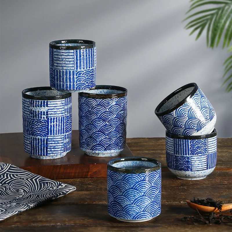 Yjq 2pcs corrugated ceramic water cup Japanese retro simple sushi restaurant teacup
Yjq 2pcs corrugated ceramic water cup Japanese retro simple sushi restaurant teacup