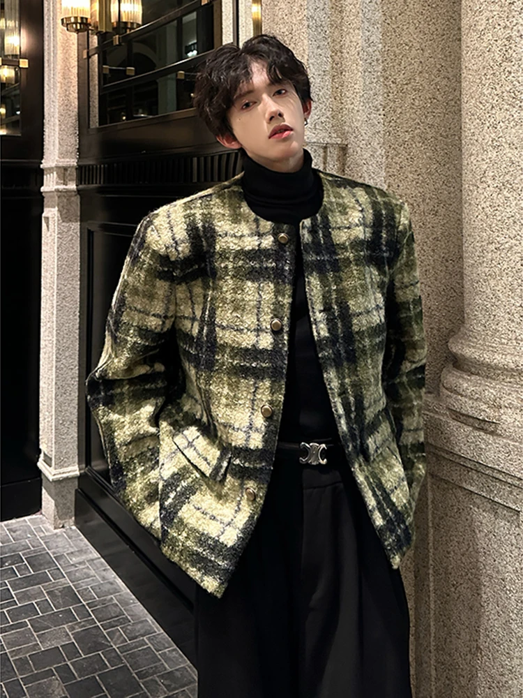 een Plaid Woolen Jaet Men's Autumn Winter Thiened High-End Sensation Small Fraance Sle Men's Model Matching oulde...
een Plaid Woolen Jaet Men's Autumn Winter Thiened High-End Sensation Small Fraance Sle Men's Model Matching oulde...
