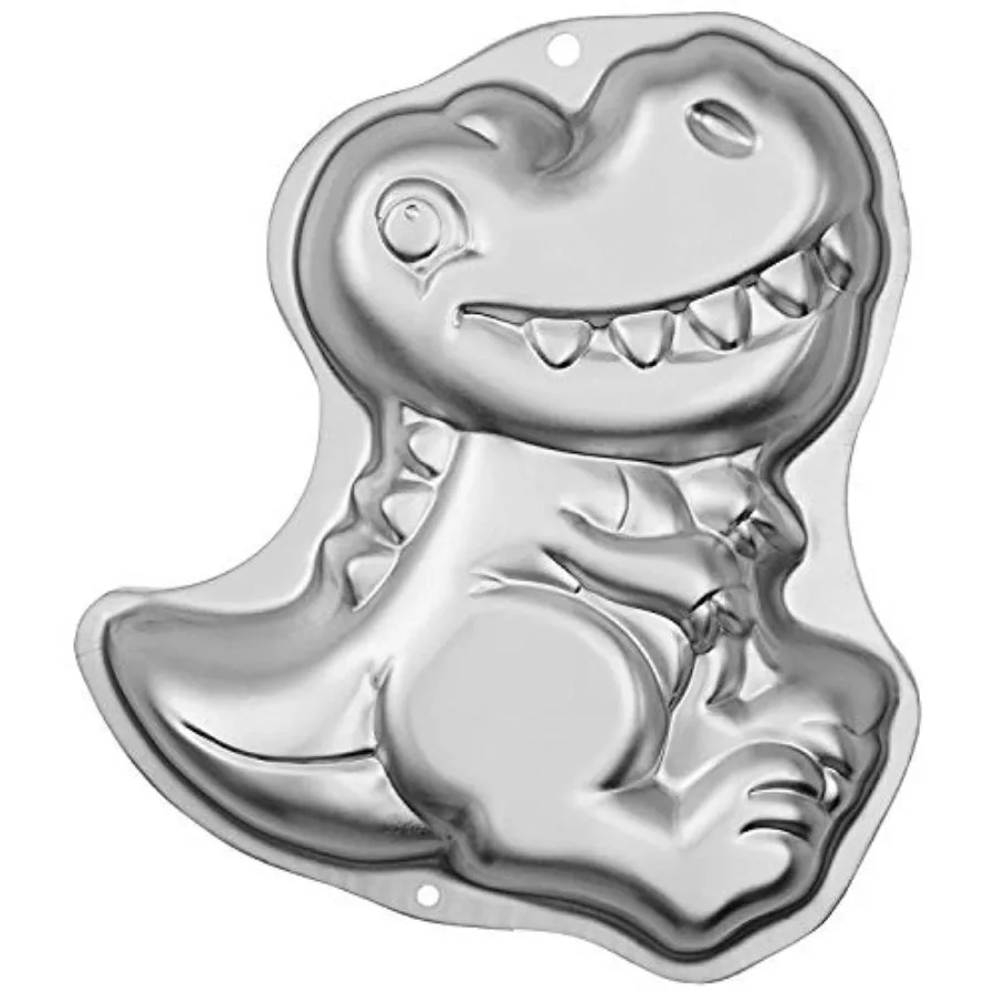 Dinosaur Cake Pan 3D Birthday Cake Pan Silver Aluminum
Dinosaur Cake Pan 3D Birthday Cake Pan Silver Aluminum