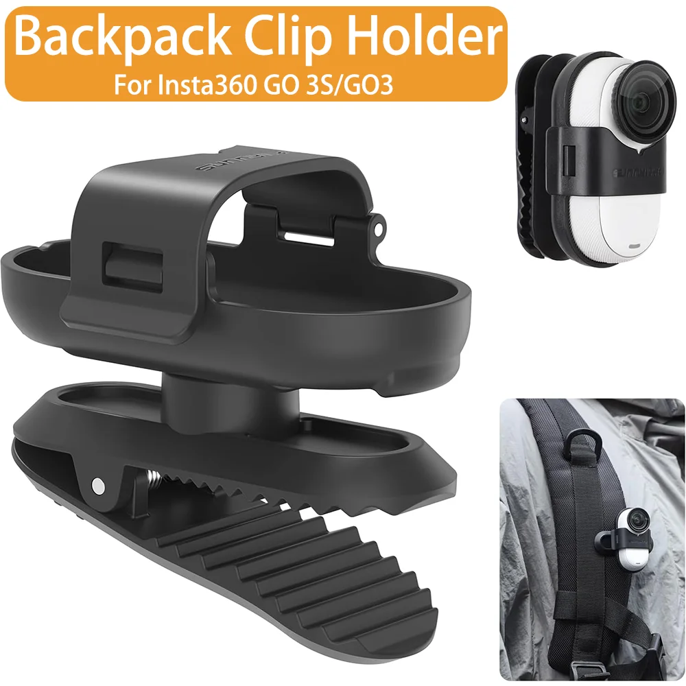 Sunnylife For Insta360 GO 3S/GO3 Backpack Clip Holder Anti-shake 360 Rotation Clip Mount Sports Camera Accessories
Sunnylife For Insta360 GO 3S/GO3 Backpack Clip Holder Anti-shake 360 Rotation Clip Mount Sports Camera Accessories