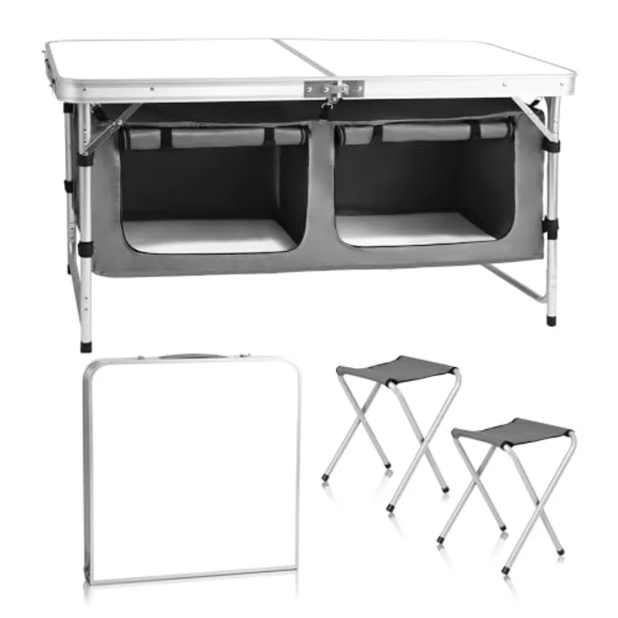 Camping Folding Aluminum Table with Adjustable Legs for Outdoor Travel Beach Backyards BBQ Party and Picnic Foldable Table
Camping Folding Aluminum Table with Adjustable Legs for Outdoor Travel Beach Backyards BBQ Party and Picnic Foldable Table