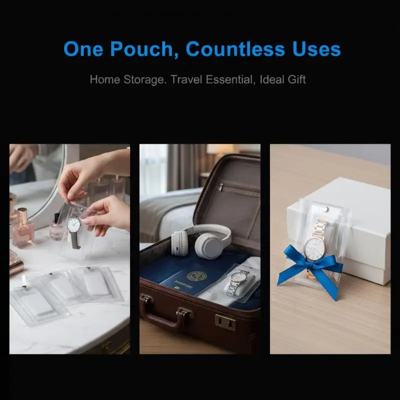 1PC Transparent PVC Jewelry Packaging Bag Snap Closure Dustproof Oxidation Necklace Bracelet Watch Storage Pouch for Gifts
1PC Transparent PVC Jewelry Packaging Bag Snap Closure Dustproof Oxidation Necklace Bracelet Watch Storage Pouch for Gifts
