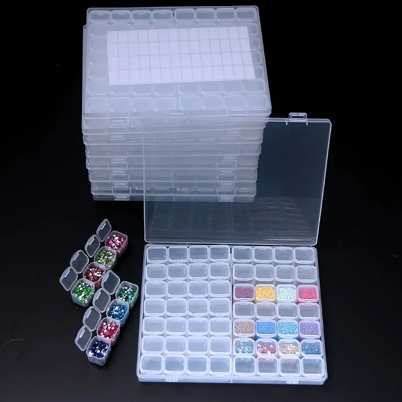 448PCS Diamond Painting Storage Box With Stickers Accessories DIY Embroidery Mosaic Tool Cross Stitch Kits Container Organizer
448PCS Diamond Painting Storage Box With Stickers Accessories DIY Embroidery Mosaic Tool Cross Stitch Kits Container Organizer