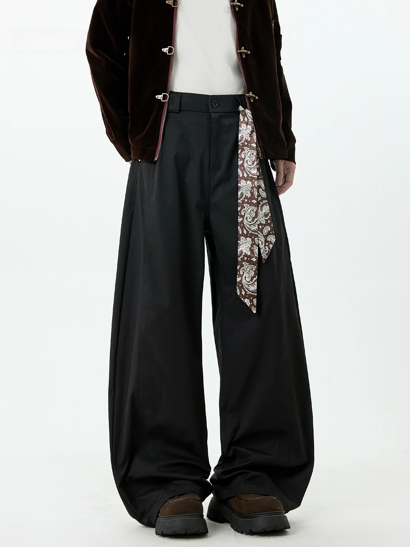 Cleanfit American Sle Men's Casual Pants with Silk Scarf And Knife Straight Leg Wide Leg Long Pants Autumn Faion
Cleanfit American Sle Men's Casual Pants with Silk Scarf And Knife Straight Leg Wide Leg Long Pants Autumn Faion