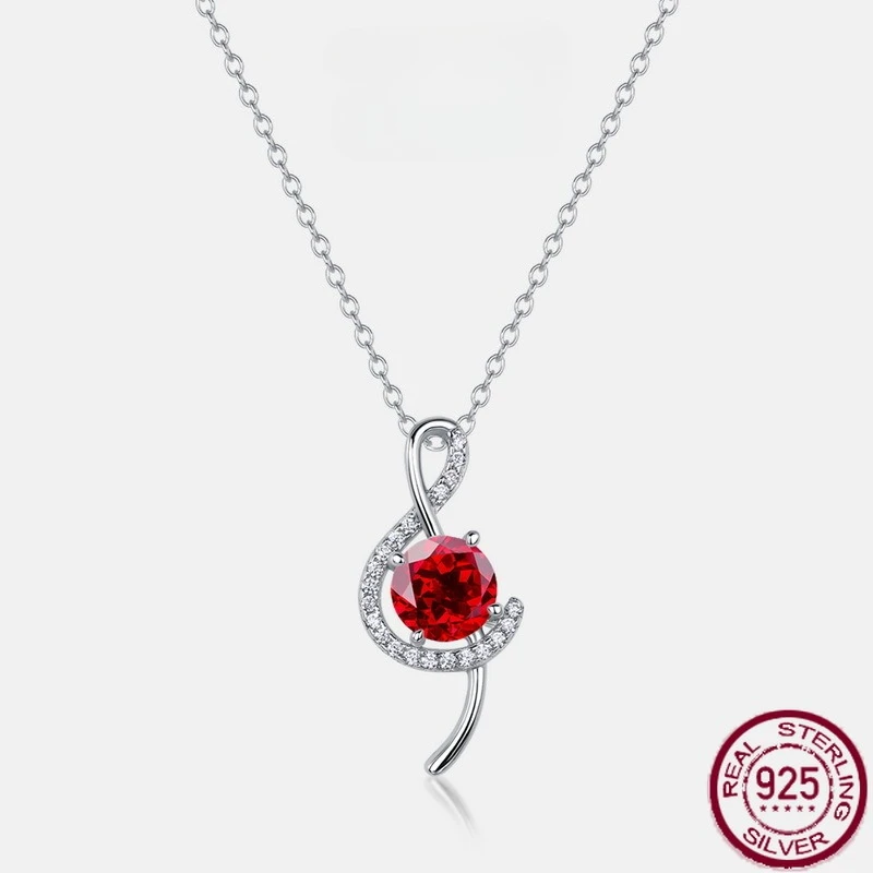 New S925 pure silver beautiful note red gemstone set with cultivated colorful gemstone necklace, fashionable wedding jewelry
New S925 pure silver beautiful note red gemstone set with cultivated colorful gemstone necklace, fashionable wedding jewelry