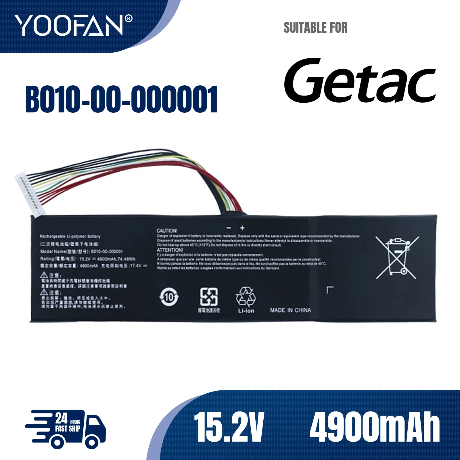 YOOFAN Batería Original para ordenador portátil, pila 15,2 В, WH 74,48, para Getac EVGA 758-41-2633-T1 SC17 SC17 1070
YOOFAN Batería Original para ordenador portátil, pila 15,2 В, WH 74,48, para Getac EVGA 758-41-2633-T1 SC17 SC17 1070