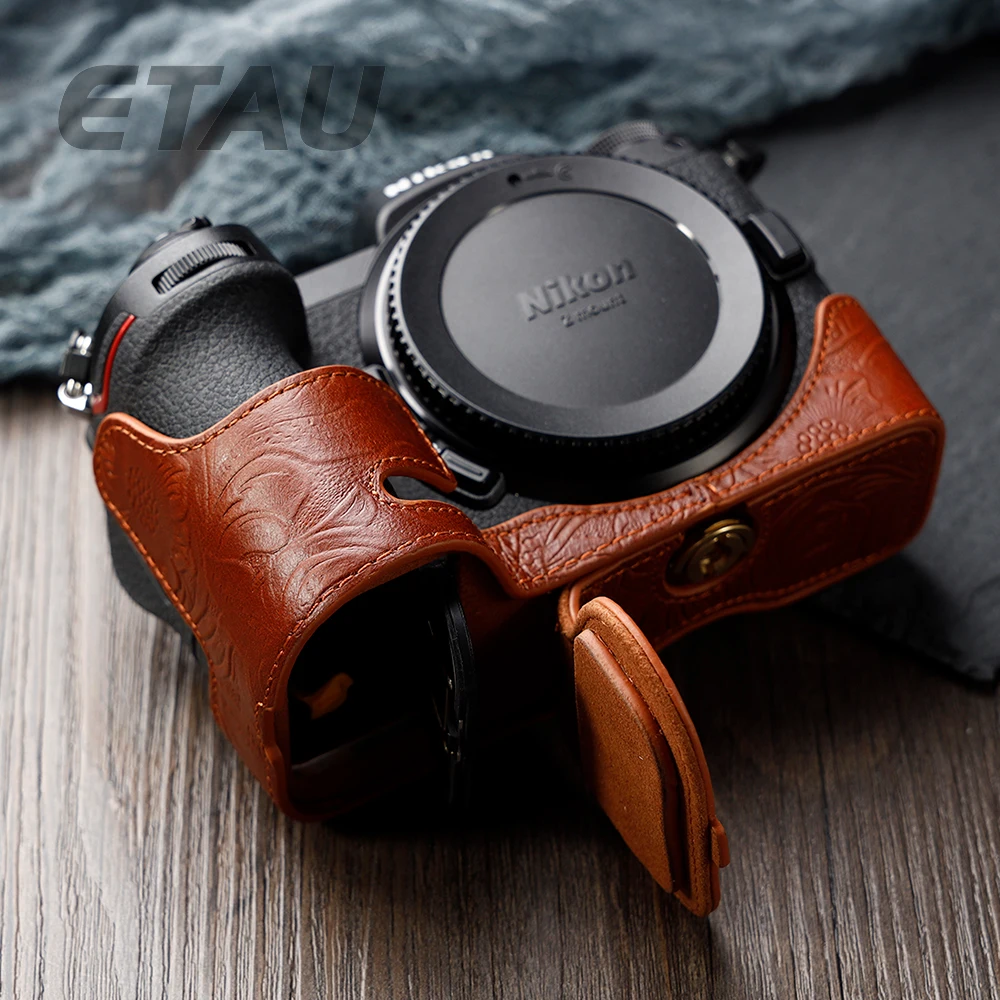 For Nikon Z5 Z6II Z7 II Vintage Camera Case Body Genuine Leather Camera case Handmade Half Bag
For Nikon Z5 Z6II Z7 II Vintage Camera Case Body Genuine Leather Camera case Handmade Half Bag