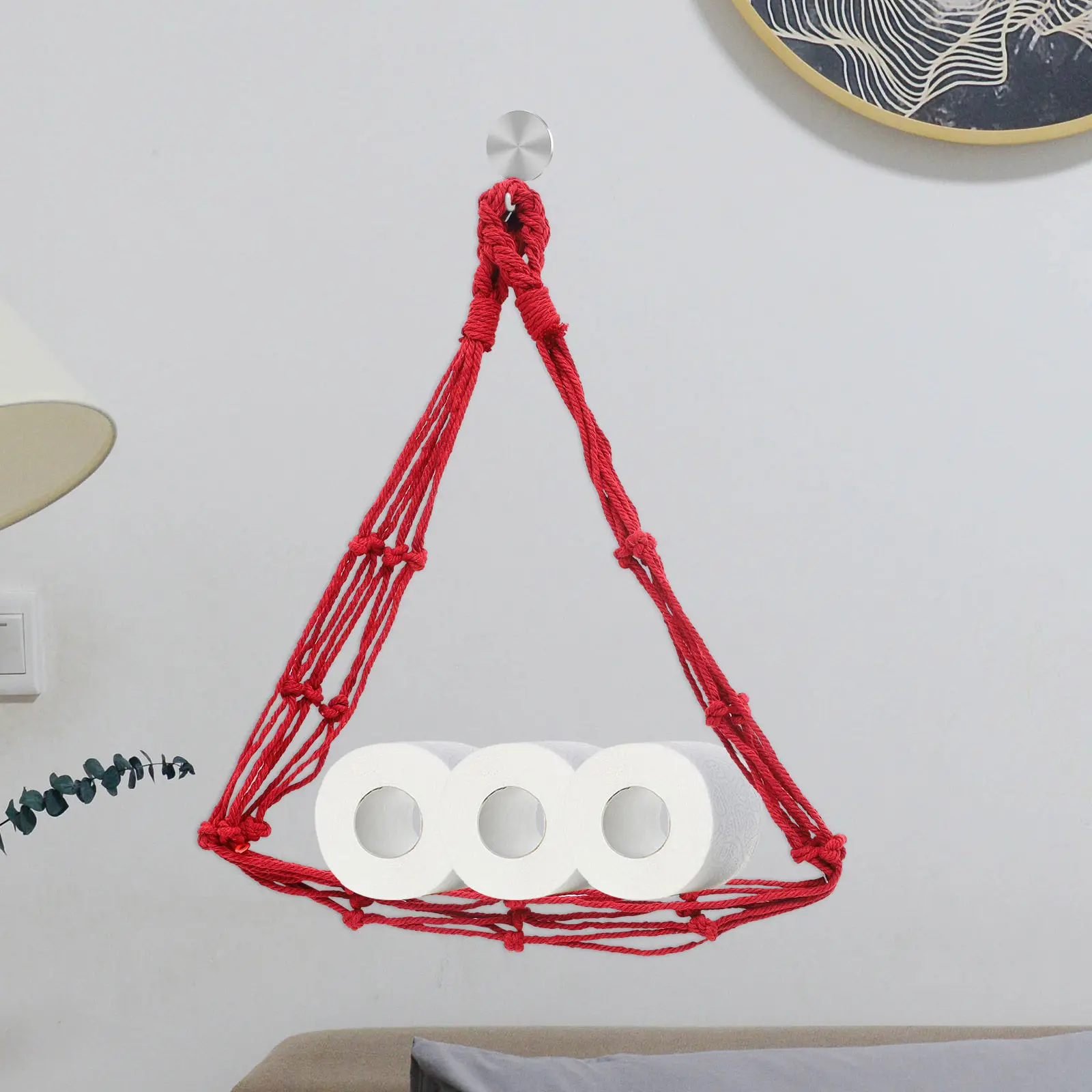 2Pcs Natural Cotton Rope Toilet Paper Hanging Bag Wall Mount Tissue Roll Holder for Bathroom Kitchen Laundry Room Household
2Pcs Natural Cotton Rope Toilet Paper Hanging Bag Wall Mount Tissue Roll Holder for Bathroom Kitchen Laundry Room Household