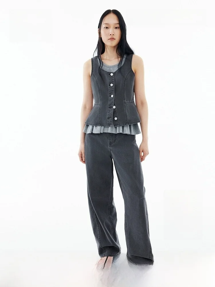 H&M Women's Denim Vest 2026 Summer New Arrival Pure Cotton Outerwear Fashionable Casual Style Regular Length
H&M Women's Denim Vest 2026 Summer New Arrival Pure Cotton Outerwear Fashionable Casual Style Regular Length