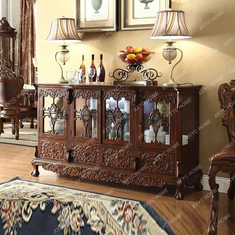 L dish cabinets -style old-fashioned luxury style carved all-solid wood side cabinets
L dish cabinets -style old-fashioned luxury style carved all-solid wood side cabinets