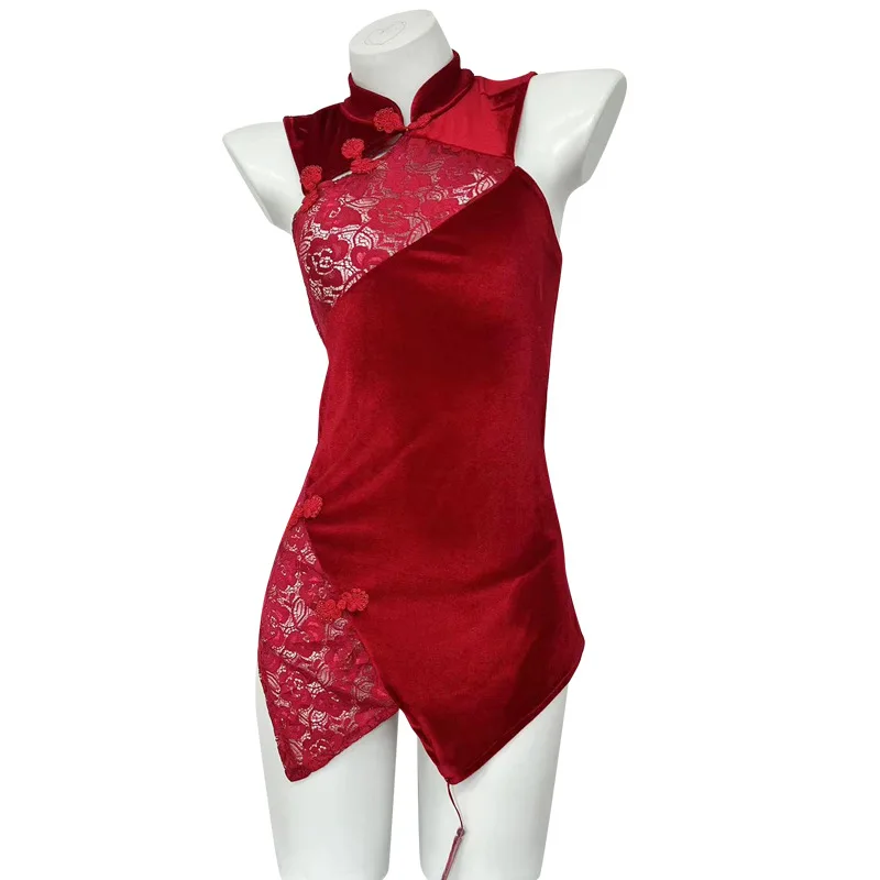 Girls Erotic Underwear Women's Sexy Lingerie Cheongsam Uniform Seduction Flirting Small Breasts Hot Pajamas Passion Suit 2694
Girls Erotic Underwear Women's Sexy Lingerie Cheongsam Uniform Seduction Flirting Small Breasts Hot Pajamas Passion Suit 2694