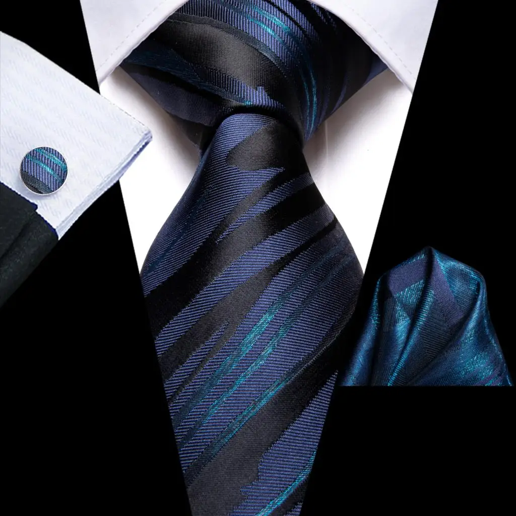 Novelty Black Blue Silk Wedding Tie For Men Handky Cufflink Gift Men Necktie Fashion Business Party Dropship Hi-Tie Designer
Novelty Black Blue Silk Wedding Tie For Men Handky Cufflink Gift Men Necktie Fashion Business Party Dropship Hi-Tie Designer