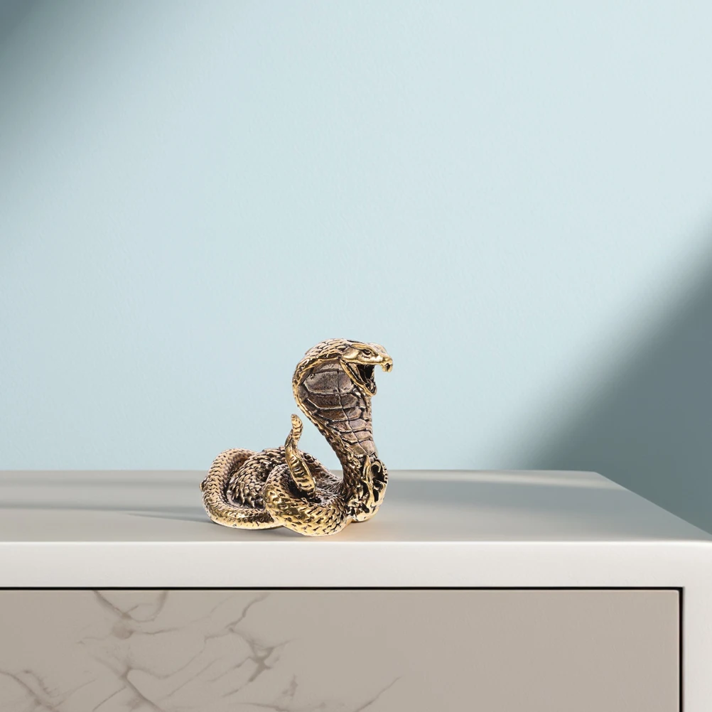 2pcs Solid Brass Zodiac Snake Figurine Vintage Tea Ceremony Decor Desktop Craft Ornament Golden Miniature Sculpture Statuette 
2pcs Solid Brass Zodiac Snake Figurine Vintage Tea Ceremony Decor Desktop Craft Ornament Golden Miniature Sculpture Statuette
