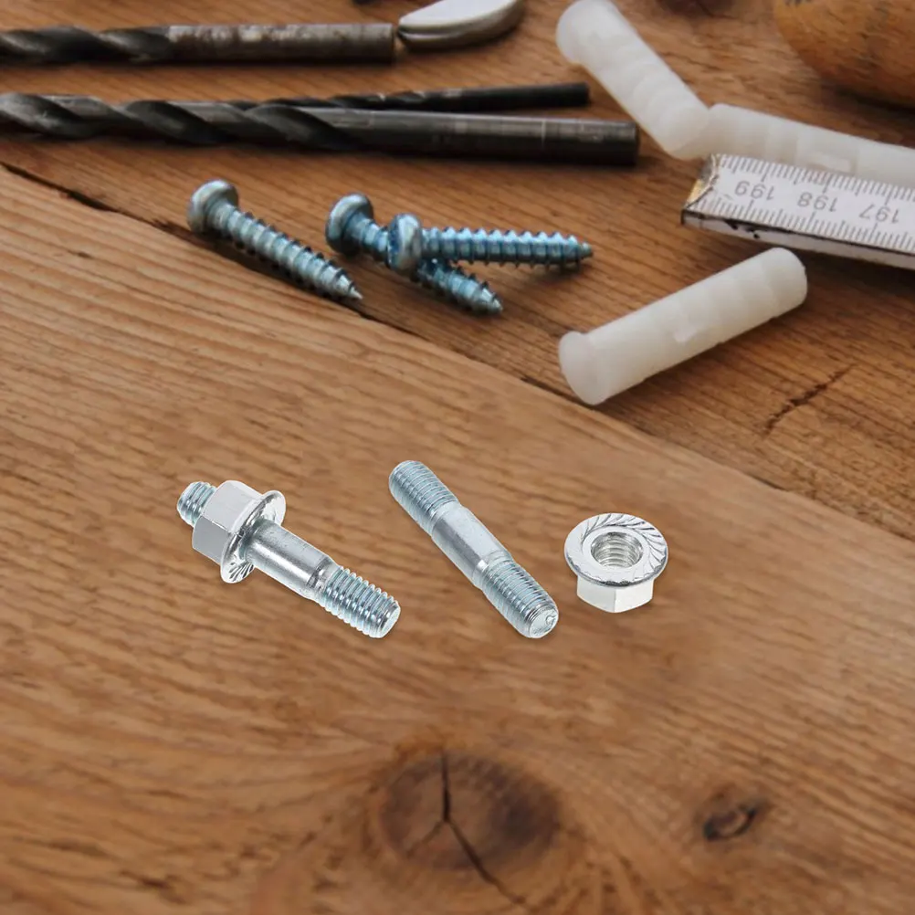 15 set Double Ended Stud Screws Nuts Set Chainsaw Bar Bolts Replacement Machine Screws Universal Fitment Nut Bolt 
15 set Double Ended Stud Screws Nuts Set Chainsaw Bar Bolts Replacement Machine Screws Universal Fitment Nut Bolt