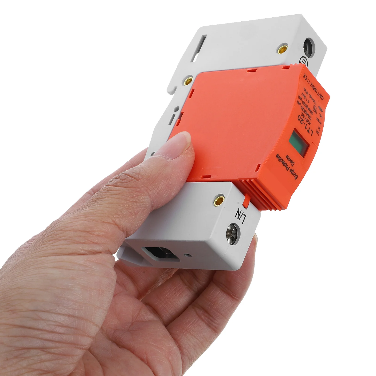 Surge Protector AC420V Arrester Household Power Mount Rail House Arrester Protector Plastic Voltage Measurement Instrument
Surge Protector AC420V Arrester Household Power Mount Rail House Arrester Protector Plastic Voltage Measurement Instrument