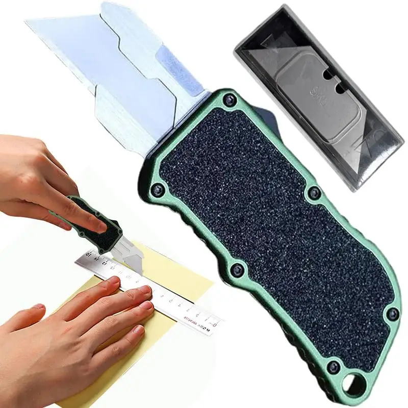 Cutting Tools For Crafting Retractable Ergonomic Box Cutter Lightweight Art Accessories Paper Trimming Tool For Cardboard Carpet
Cutting Tools For Crafting Retractable Ergonomic Box Cutter Lightweight Art Accessories Paper Trimming Tool For Cardboard Carpet