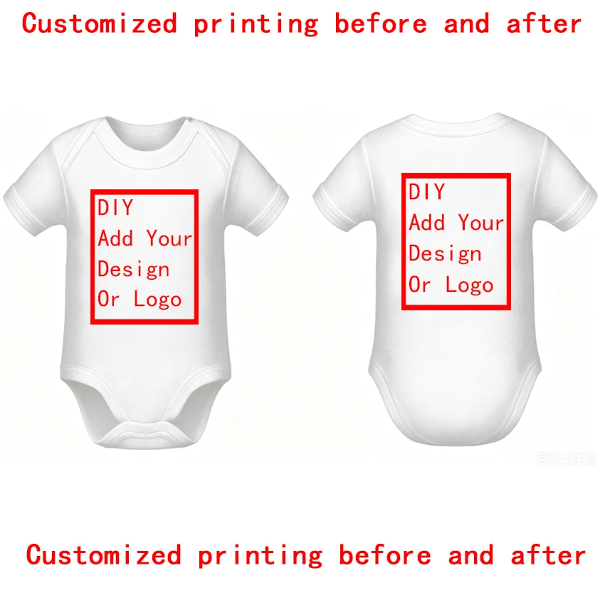 DIY YOU PRINT OR LOGO Newborn Customization Bodysuit Short Sleeve Jumpsuit Simple custom TEXT Baby Romper Boys Girls Outfits Gif
DIY YOU PRINT OR LOGO Newborn Customization Bodysuit Short Sleeve Jumpsuit Simple custom TEXT Baby Romper Boys Girls Outfits Gif