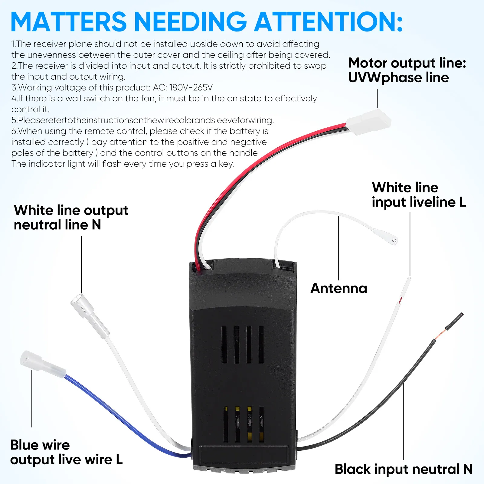 1Set Variable Speed Motor Ceiling Fan Controller Dc Motor Wireless Remote Ceiling Fan Control Switch
1Set Variable Speed Motor Ceiling Fan Controller Dc Motor Wireless Remote Ceiling Fan Control Switch