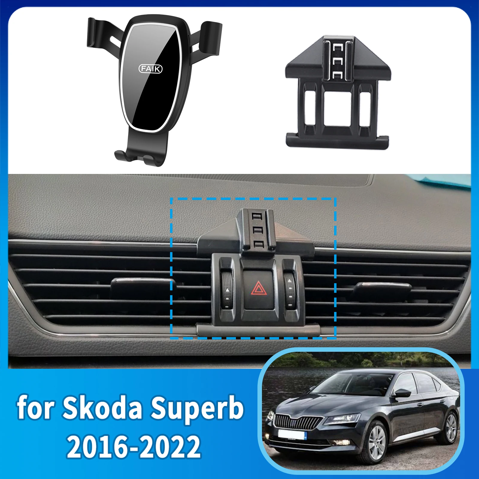 fit for Skoda Superb 2016~2022 Anti-Shake Screen Base Phone Holder Mount Stand Dedicated Car accessoires
fit for Skoda Superb 2016~2022 Anti-Shake Screen Base Phone Holder Mount Stand Dedicated Car accessoires
