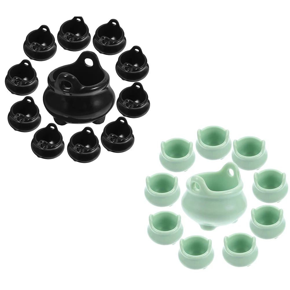 20pcs Mini Plastic Cauldron Halloween Decoration Ghost Festival Small Toys Black Green Colors Mini Boiler Toy
20pcs Mini Plastic Cauldron Halloween Decoration Ghost Festival Small Toys Black Green Colors Mini Boiler Toy
