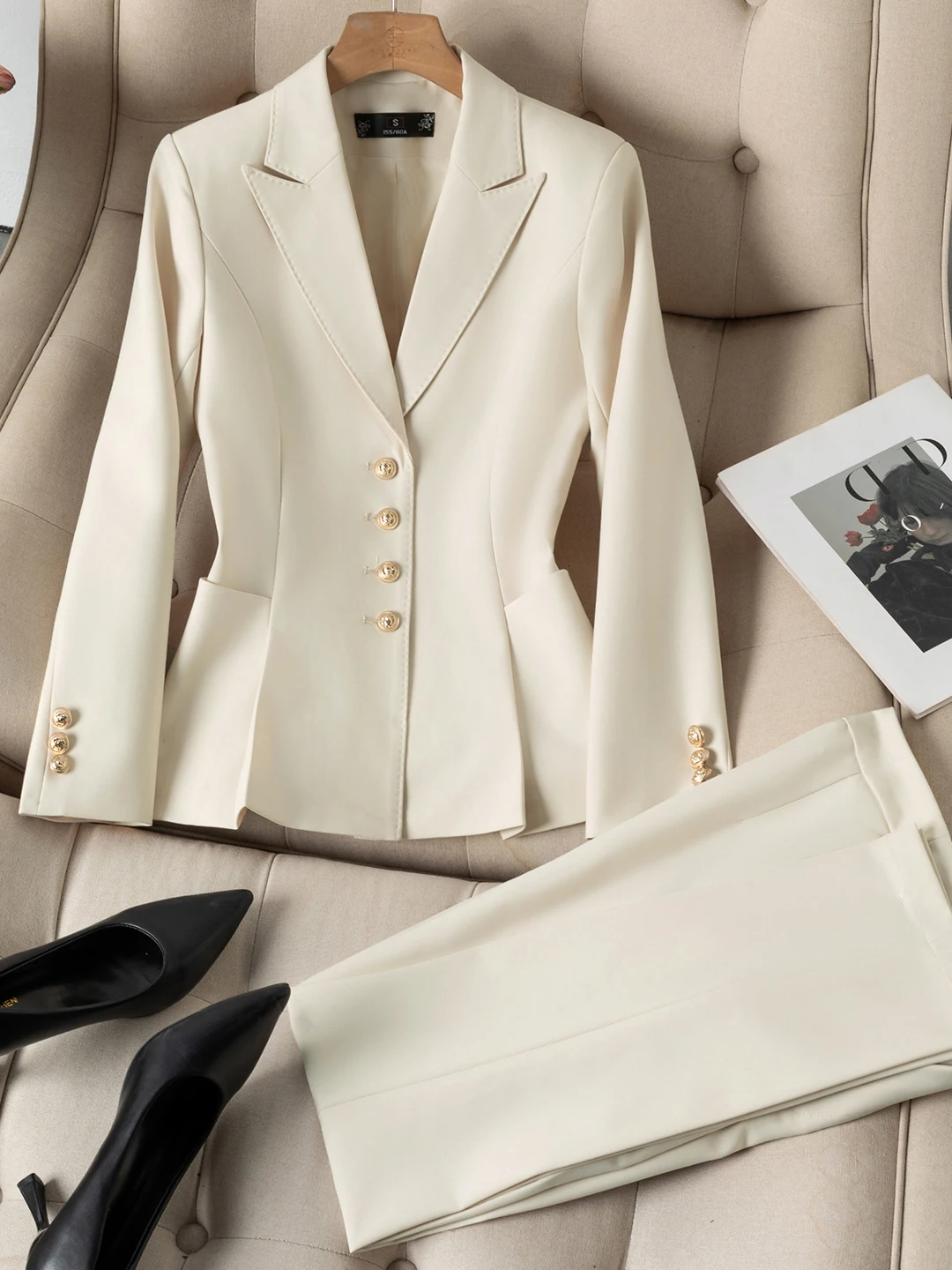 Elegant Design Long Sleeve Suit Set Women's Professional Workwear Commute OL Fashion Spring New Style Polyester Fiber
Elegant Design Long Sleeve Suit Set Women's Professional Workwear Commute OL Fashion Spring New Style Polyester Fiber