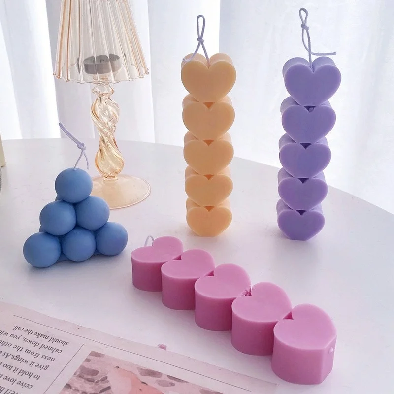 5 Styles Heart Shape Candle Mold Clear Cylinder Candle Mould for Wedding Party Dinner Candle Making DIY Handmade Scented Candles
5 Styles Heart Shape Candle Mold Clear Cylinder Candle Mould for Wedding Party Dinner Candle Making DIY Handmade Scented Candles