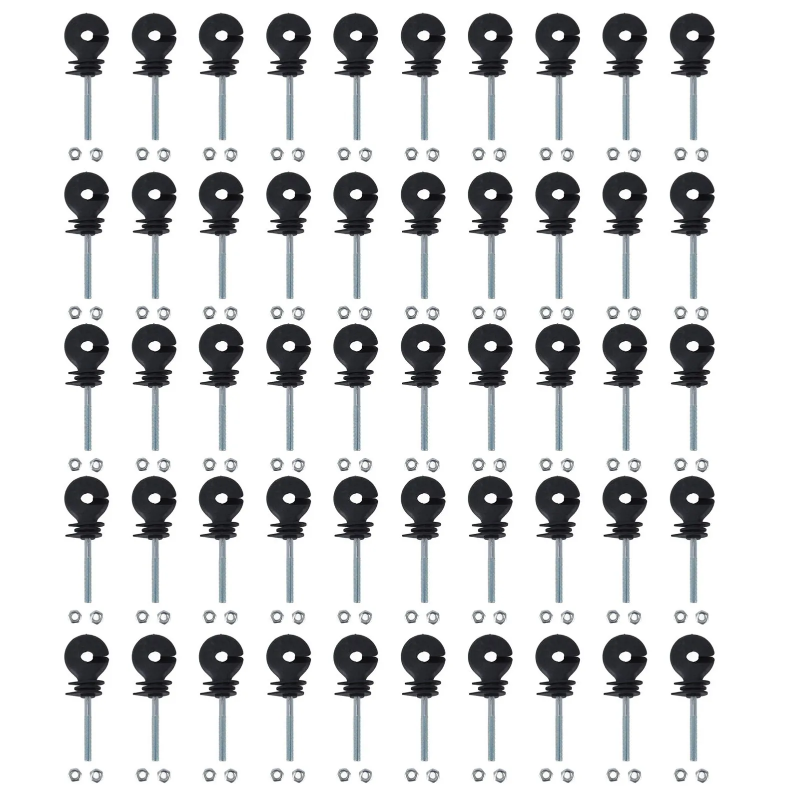 50 Pcs M6 Threaded Electronic Fence Insulation Nails Electric Fence Insulator Screw in Insulator for Animal Husbandry
50 Pcs M6 Threaded Electronic Fence Insulation Nails Electric Fence Insulator Screw in Insulator for Animal Husbandry
