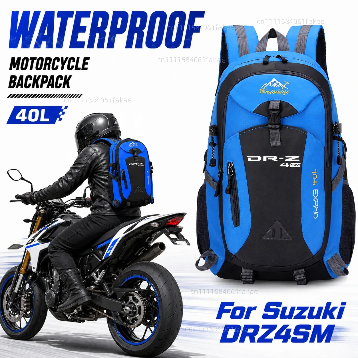 For Suzuki DRZ400 DRZ400E DRZ400S DRZ400SM DR-Z400 E S SM 2000-2024 DR-Z4S Z4SM Motorcycle Backpack 40L Waterproof Travel
For Suzuki DRZ400 DRZ400E DRZ400S DRZ400SM DR-Z400 E S SM 2000-2024 DR-Z4S Z4SM Motorcycle Backpack 40L Waterproof Travel