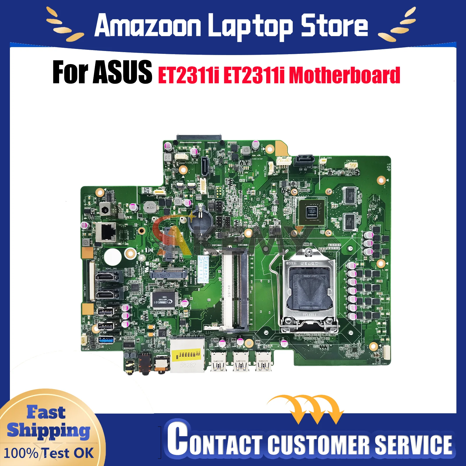 ET2311i Motherboard For ASUS AIO ET2311i ET2311 Mainboard This item is in stock 100% tests OK fast shipping High quality 
ET2311i Motherboard For ASUS AIO ET2311i ET2311 Mainboard This item is in stock 100% tests OK fast shipping High quality