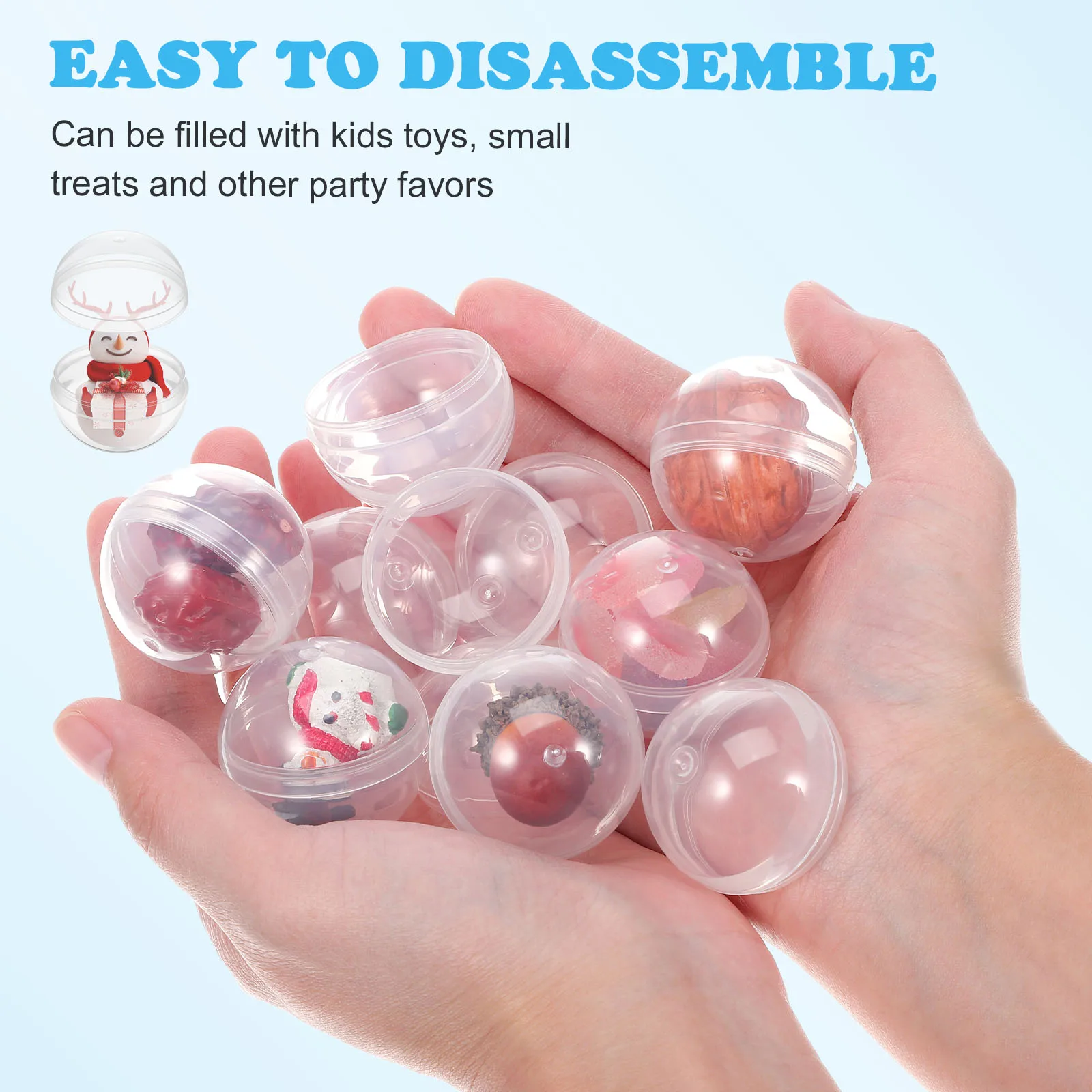 100pcs Shell Empty Capsules Colored Round Candy Containers Plastic Packaging Balls Toy Vending Machine Party Favors Gifts
100pcs Shell Empty Capsules Colored Round Candy Containers Plastic Packaging Balls Toy Vending Machine Party Favors Gifts