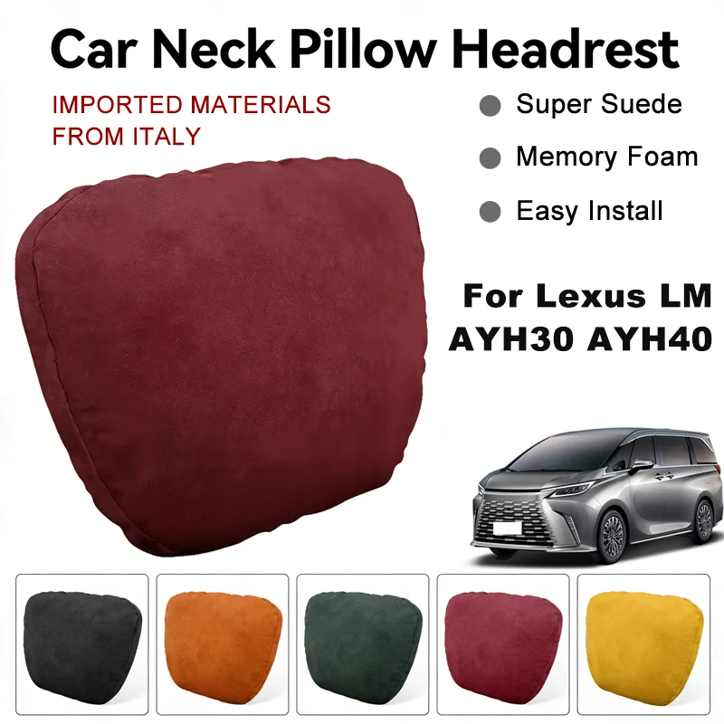 Italy Suede Car Neck Rest Pillow For Lexus LM AYH30 AYH40 Seat Head Neck Support Cushion Auto Interior Accessories
Italy Suede Car Neck Rest Pillow For Lexus LM AYH30 AYH40 Seat Head Neck Support Cushion Auto Interior Accessories