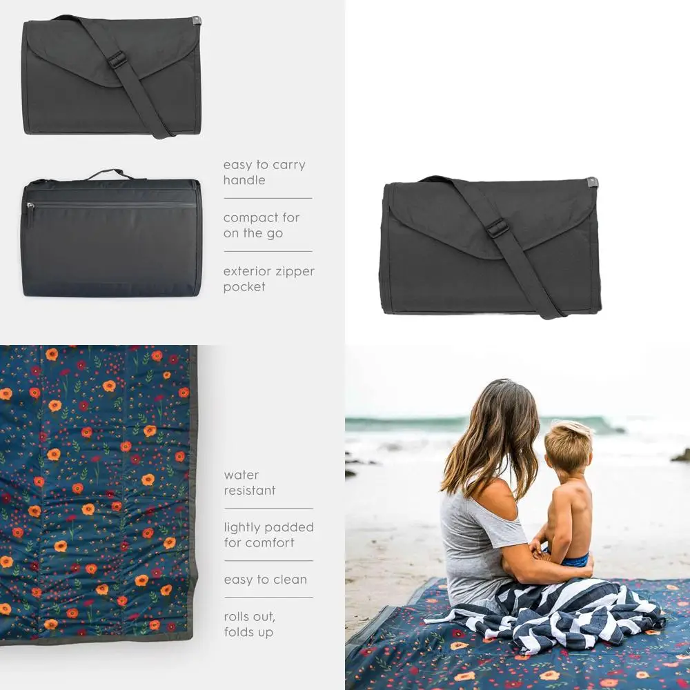 Прочное пляжное и пикниковое одеяло 5x7 футов из водоотталкивающей ткани, компактное, легко складывается, легко чистится, с карманом на молнии, цвет «Полночь»
Прочное пляжное и пикниковое одеяло 5x7 футов из водоотталкивающей ткани, компактное, легко складывается, легко чистится, с карманом на молнии, цвет «Полночь»