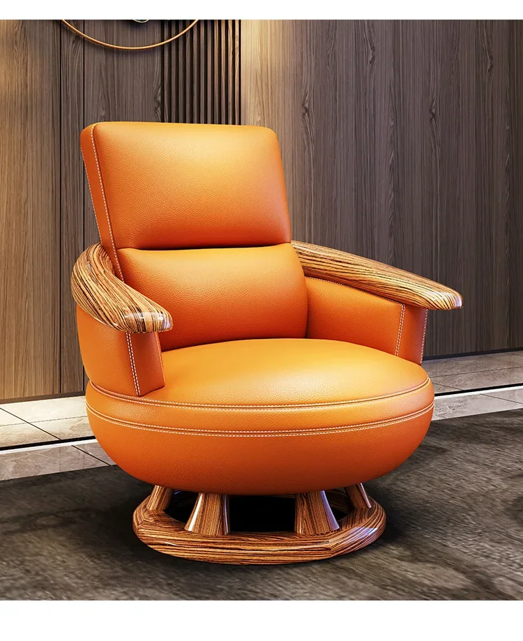 Wooden cushion armchair, modern new Chinese style rotating leisure chair, big zebra Ugyen
Wooden cushion armchair, modern new Chinese style rotating leisure chair, big zebra Ugyen