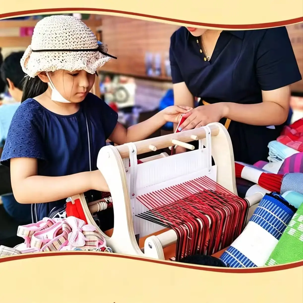 household tabletop loom simple hand knitting small loom mini adult split weaving
household tabletop loom simple hand knitting small loom mini adult split weaving