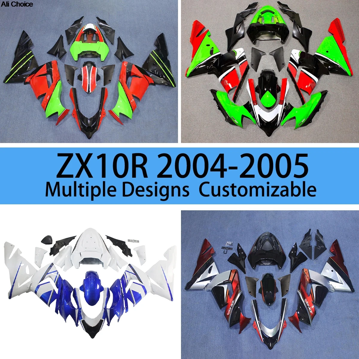 Комплект обтекателей ZX 10R 2004 2005, установка обтекателей корпуса мотоцикла по индивидуальному заказу для KAWASAKI ZX10R 04 05
Комплект обтекателей ZX 10R 2004 2005, установка обтекателей корпуса мотоцикла по индивидуальному заказу для KAWASAKI ZX10R 04 05