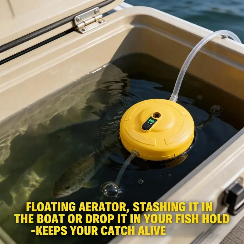 Waterproof Floating Baits Bucket Aerator Oxygen For Fishing With Rechargeable Design And 3 Operations Modes D2RD
Waterproof Floating Baits Bucket Aerator Oxygen For Fishing With Rechargeable Design And 3 Operations Modes D2RD