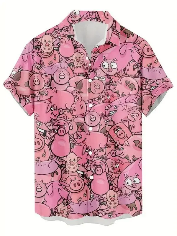 Hawaiian Men's 3D Print Short Sleeve Shirt Fashion Urban Style Polyester Fabric Iron-Free Standard Fit Casual Shirt for Youth
Hawaiian Men's 3D Print Short Sleeve Shirt Fashion Urban Style Polyester Fabric Iron-Free Standard Fit Casual Shirt for Youth