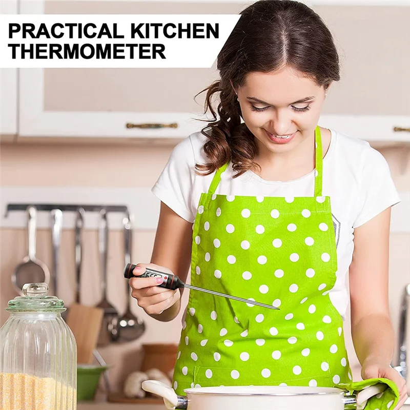 -A12R Kitchen Food Thermometer Waterproof Digital Immediate Read Meat Thermometer With Long Probe For Candle, Milk, Fry, Roast
-A12R Kitchen Food Thermometer Waterproof Digital Immediate Read Meat Thermometer With Long Probe For Candle, Milk, Fry, Roast