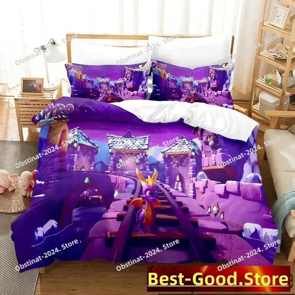 Cartoon Spyro Reignited Trilogy Bedding Set Duvet Cover Bed Set Quilt Cover Pillowcase Comforter king Queen Size Boys Adult
Cartoon Spyro Reignited Trilogy Bedding Set Duvet Cover Bed Set Quilt Cover Pillowcase Comforter king Queen Size Boys Adult