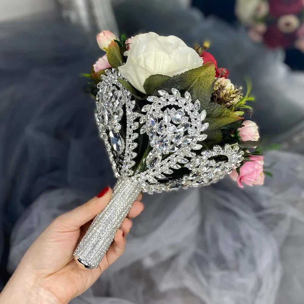 Boho Large Rhinestone Bridal Bouquet Holder Wedding Accessories DIY Marriage Rose Flowers Holding Bouquets Wrap Women Jewelry
Boho Large Rhinestone Bridal Bouquet Holder Wedding Accessories DIY Marriage Rose Flowers Holding Bouquets Wrap Women Jewelry
