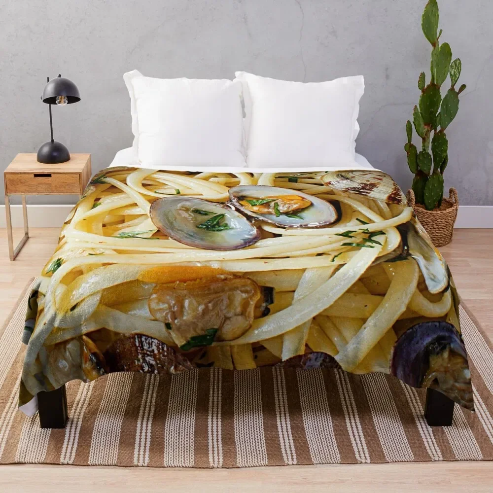 Linguini Pasta with Clams Throw Blanket warm for winter For Decorative Sofa Blankets
Linguini Pasta with Clams Throw Blanket warm for winter For Decorative Sofa Blankets