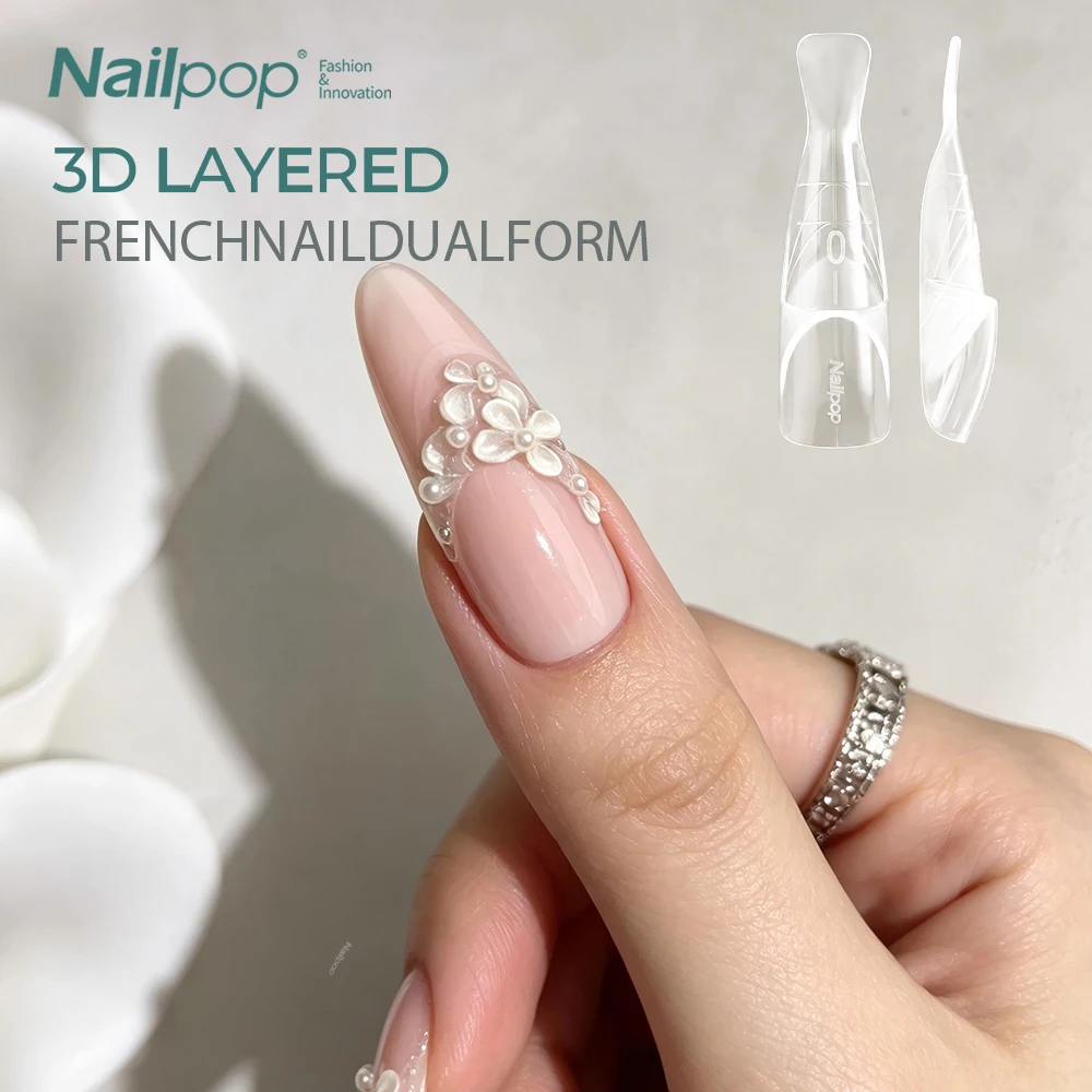 Nailpop 3D Layered Dual Nail Forms Clear Oval 15 Sizes High Quality PP Material Fits Natural Nail Perfectly No Sanding 150pcs
Nailpop 3D Layered Dual Nail Forms Clear Oval 15 Sizes High Quality PP Material Fits Natural Nail Perfectly No Sanding 150pcs