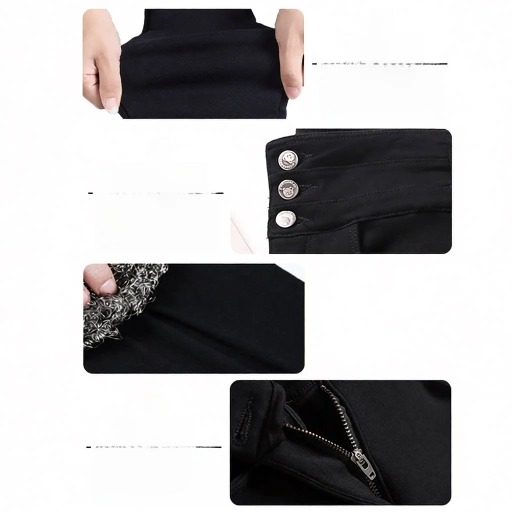 High Waist Fleece Lined Women's Leggings Thick Cotton Pants Autumn Winter Fashion Elastic Slim Fit Black Pants Casual Trousers
High Waist Fleece Lined Women's Leggings Thick Cotton Pants Autumn Winter Fashion Elastic Slim Fit Black Pants Casual Trousers