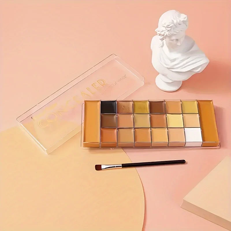 20-color concealer with complimentary small brush, multi-purpose eyeshadow tray, brightening concealer, earth color makeup, wate
20-color concealer with complimentary small brush, multi-purpose eyeshadow tray, brightening concealer, earth color makeup, wate